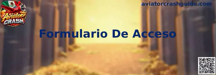 Formulario De Acceso de Aviator Crash