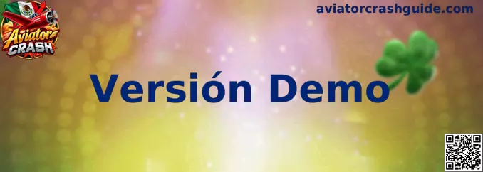 Interfaz ilustrativa de Aviator Crash Versión Demo para practicar con saldo ficticio